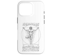 Yoga Vitruvio Hombre Leonardo Da Vinci Vrikshasana Namaste Zen Carcasa para iPhone 16 Pro