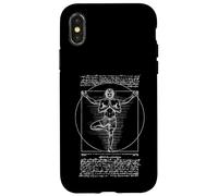 Yoga Vitruvio Hombre Leonardo Da Vinci Vrikshasana Namaste Zen Carcasa para iPhone X/XS
