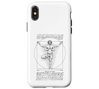 Yoga Vitruvio Hombre Leonardo Da Vinci Vrikshasana Namaste Zen Carcasa para iPhone X/XS