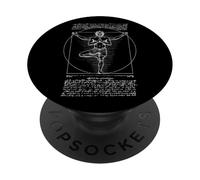 Yoga Vitruvio Hombre Leonardo Da Vinci Vrikshasana Namaste Zen PopSockets PopGrip Adhesivo