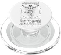 Yoga Vitruvio Hombre Leonardo Da Vinci Vrikshasana Namaste Zen PopSockets PopGrip para MagSafe