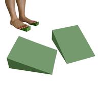 Yoga Wedge Block - 2 Pieces EVA Foam Supportive Lightweight Squat Wedges, Exercise Incline Blocks for Yoga, Pilates, Squats, Planks, Fitness, Foot Rehabilitation, Balance and Strength Training