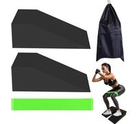 Yoga Wedge Blocks, Professional Suptive Squat Ramp, 9.45 Inches Portable Lightweight Calf Stretcher, Accessories for Weightlifting, Slant Board Yoga Prop