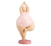 Yoga Woman Sculpture - Modern Resin Figurine Art Decor, Curvy Lady Pose Statue | Tabletop Centerpiece Craft, Home Living Room Accent, Mindful Balance Theme Ornament, Contemporary Interior Design