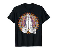 Yoga y meditación Pose hamsa tatuado Mano Sukhasna Camiseta