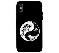 Yoga Yin Yang Bonsái Árbol De La Vida Kaizen Japonés Kanji Zen Carcasa para iPhone X/XS