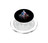Yoga Yogi Mediación Zen Bandera Americana USA Drip Graffiti PopSockets PopGrip para MagSafe