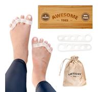YOGABODY Separadores para los Dedos de los Pies 2 Pares de Separadores Hechos de Silicona. No Contiene Látex. Diseñados para Mejorar la Postura Corporal al Correr o Practicar Yoga.