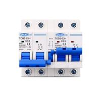 YoGaes Disyuntores 2P+2P MTS AC Dual Power Interruptor de Transferencia Manual Disyuntor MCB 50HZ/60HZ Diferencial Rearmable(63A)
