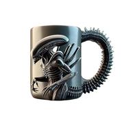YOGAES tazas y tazas de café, taza alien,verre a biere fete des peres,Mug inox,Regalos para fiestas, 350 ml, formas 3D clásicas