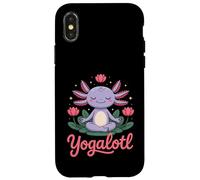 Yogalotl, Funny Axolotl Yoga Carcasa para iPhone X/XS