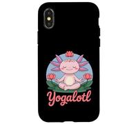 Yogalotl, Funny Axolotl Yoga Carcasa para iPhone X/XS