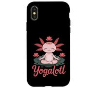 Yogalotl, Funny Axolotl Yoga Carcasa para iPhone X/XS