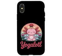 Yogalotl, Funny Axolotl Yoga Carcasa para iPhone X/XS