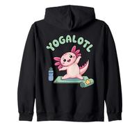 Yogalotl, Funny Axolotl Yoga Sudadera con Capucha