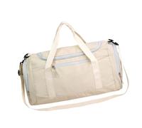 Yogasports - Bolsa de viaje plegable para el gimnasio, para fines de semana, para mujer, impermeable, para llevar al hombro, para yoga, White, Mass Beauty
