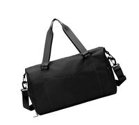 Yogasports - Bolsa de viaje plegable para el gimnasio, para fines de semana, para mujer, impermeable, para llevar al hombro, para yoga, Black, Mass Beauty