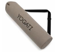 YOGATI® Bolsa Esterilla Yoga | Funda Sintética Algodon para Mat, 19x80 cm | Resistente y Ligera Bolsa Alfombrilla Yoga, Yoga y Pilates en Cualquier Lugar. Gris