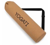 YOGATI® Bolsa Esterilla Yoga | Funda Sintética Algodon para Mat, 19x80 cm | Resistente y Ligera Bolsa Alfombrilla Yoga, Yoga y Pilates en Cualquier Lugar. Amarillo Tierra