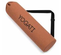 YOGATI® Bolsa Esterilla Yoga | Funda Sintética Algodon para Mat, 19x80 cm | Resistente y Ligera Bolsa Alfombrilla Yoga, Yoga y Pilates en Cualquier Lugar. Rojo óxido