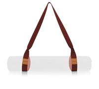 YOGATI® Correa Esterilla Yoga Ajustable Antideslizante | Cinta Yoga Estiramiento, Cintas Pilates y Cinta para Llevar Esterilla para Estiramientos, Transporte, Gym, Estudio y Casa - Granate