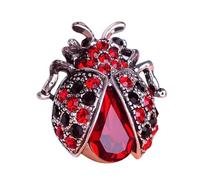 YOGAYE Broche de Insecto Hecho a Mano, Broche de Animal, joyería Femenina de Diamantes de imitación, Broche de Mariquita