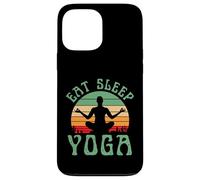 Yogi Comer Dormir Yoga Divertido Meditación Zen Namaste Mujeres Carcasa para iPhone 13 Pro MAX
