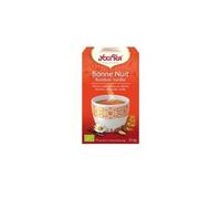 Yogi Té Ayurvédico Té de Hierbas Buenas Noches Rooibos Vainilla Orgánica 17 bolsitas de té