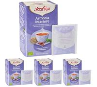 Yogi Tea, Armonía Interior - Infusión Ayurveda - Sin cafeína - 17 bolsitas (30,6g) (Paquete de 4)