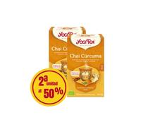 Yogi Tea Chai Curcuma Pack 2 unidades (2n unidad 50%) 17 filtros BIO
