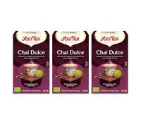 Yogi Tea - Chai Dulce - Infusión Ayurvédica - Mezcla de Anís, Hinojo y Regaliz - Sin Cafeína - Pack de 3x17 bolsitas (51 bolsitas en total)
