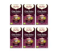 Yogi Tea, Chai Dulce - Infusión Ayurvédica - Mezcla de Anís, Hinojo y Regaliz - Sin Cafeína - Pack de 6x17 bolsitas (102 bolsitas en total)