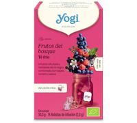 Yogi Tea Cold Brew Frutos del Bosque - Infusión Fría Natural, 15 Bolsitas, Bebida Refrescante Sin Azúcar, Té Helado Saludable
