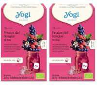 Yogi Tea Cold Brew Frutos del Bosque - Infusión Fría Natural, 15 Bolsitas, Bebida Refrescante Sin Azúcar, Té Helado Saludable (Paquete de 2)