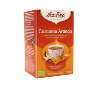 Yogi Tea, Cúrcuma Naranja con Vainilla - Infusión Ayurvédica - 17 bolsitas (30,6g)