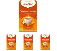 Yogi Tea, Cúrcuma Naranja con Vainilla - Infusión Ayurvédica - 17 bolsitas (30,6g) (Paquete de 4)