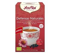 Yogi Tea - Defensas Naturales, Infusión Ayurvédica de Hierbas con Equinácea, Acerola y Bayas de Saúco - 17 Bolsitas, 34g
