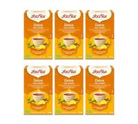 Yogi Tea, Detox con Limón - Infusión Ayurvédica - Con Diente de León, Regaliz y Cáscara de Limón - Pack de 6x17 bolsitas (102 bolsitas en total)