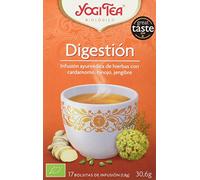 Yogi Tea - Digestión, Infusión Ayurvédica de Hierbas con Cardamomo, Hinojo y Jengibre - 17 Bolsitas, 30,6g