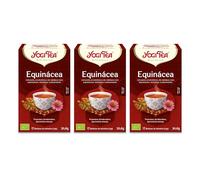 Yogi Tea - Equinácea - Infusión Ayurvédica - Mezcla de Equinácea, Rooibos y Cardamomo - Sin Cafeína - Pack de 3x17 bolsitas (51 bolsitas en total)