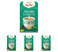 Yogi Tea Felicidad - Infusión Ayurvédica - Mezcla de Canela, Lúpulo y Cáscara de Naranja - 17 bolsitas (34g) (Paquete de 4)