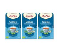 Yogi Tea - Ginkgo - Infusión Ayurvédica - Con Menta y Citronela - Sin Cafeína - 3x17 bolsitas (51 bolsitas en total)