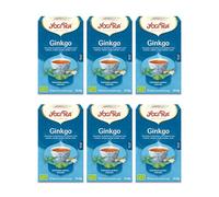 Yogi Tea, Ginkgo - Infusión Ayurvédica - Con Menta y Citronela - Sin Cafeína - 6x17 bolsitas (102 bolsitas en total)
