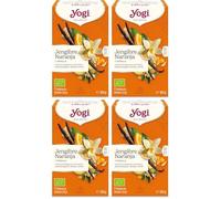 Yogi Tea - Infusión Ayurvédica de Hierbas con Jengibre, Cáscara de Naranja y Vainilla - 17 Bolsitas, 30,6g (Paquete de 4)