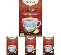 Yogi Tea Infusión de Hierbas Classic, 17 bolsitas (Paquete de 4)