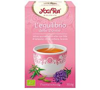 Yogi Tea, Mujer Equilibrio - Infusión Ayurvédica con hojas de frambuesa, hierba luisa y flores de lavanda - Sin cafeína - 17 bolsitas (30,6g)