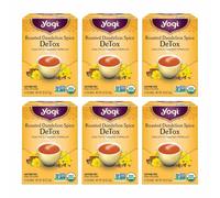 Yogi Tea Roasted Dandelion Spice Detox, 16 Count (Pack of 6)