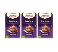 Yogi Tea - Rooibos Bio - Infusión Ayurvédica - Mezcla de Rooibos Canela y Clavo - Sin Cafeína - Pack de 3x17 bolsitas (51 bolsitas en total)