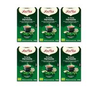 Yogi Tea, Té Verde Armonía - Infusión Ayurvédica - Mezcla de Té Verde con Hierba Limón y Menta - Pack de 6x17 bolsitas (102 bolsitas en total)