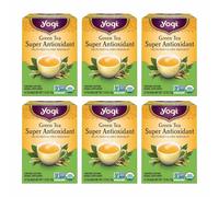 Yogi Teas Super Antioxidant Green Tea, 16 Count (Pack of 6)